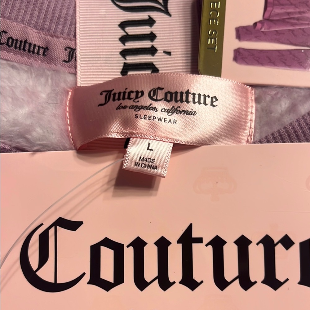 Juicy Couture Pink Plush Pajama Set - Picture 4 of 10
